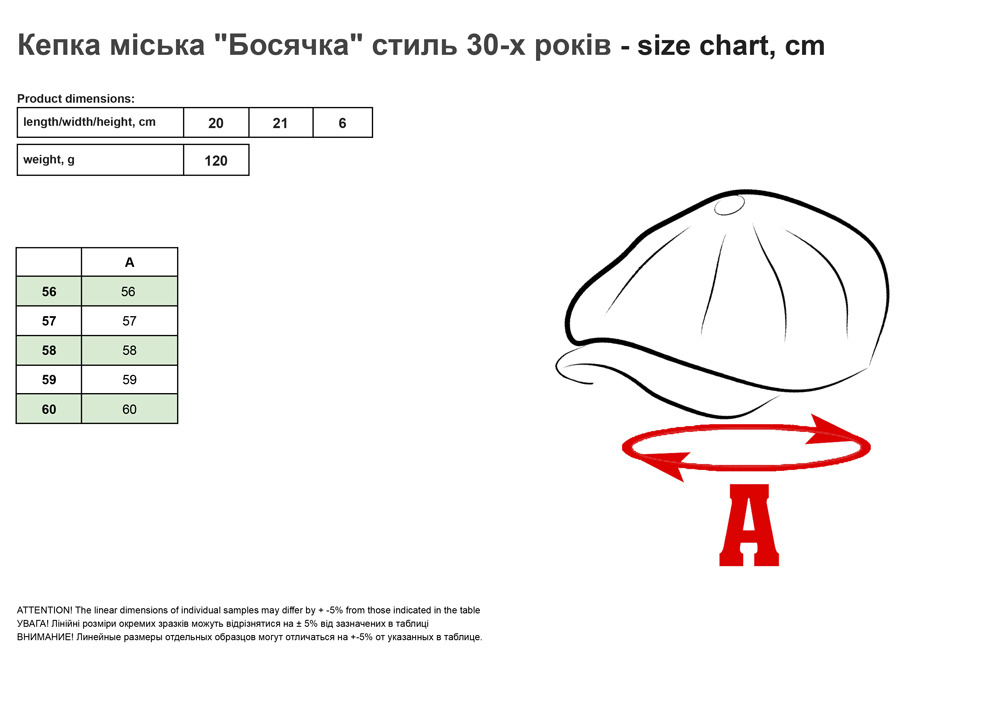 Keпкa міcькa Бocячкa cтиль 30-x poків cyкoннa